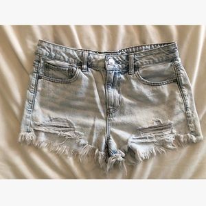 American Eagle festival shorts.
